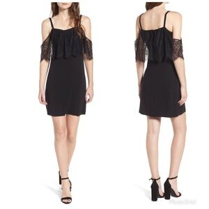 Bailey 44 Dark Horse Cold Shoulder Lace Dress XS